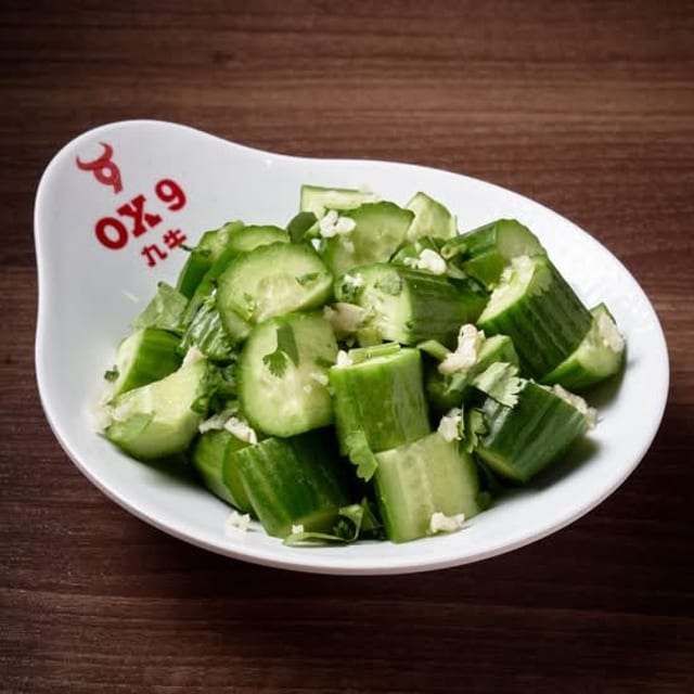 Cucumber with Garlic Sauce.